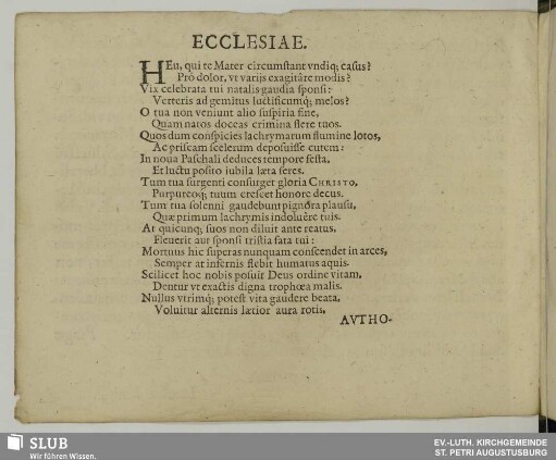 Ecclesiae