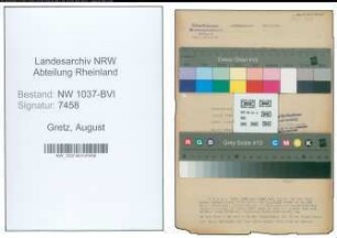 Entnazifizierung August Gretz , geb. 22.02.1897 (Architekt)