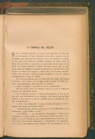 La crónica del delito