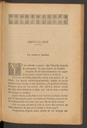 Capítulo XXIX - La vuelta a Jamaica