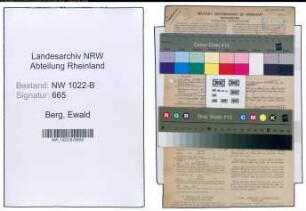 Entnazifizierung Ewald Berg , geb. 03.09.1895 (Bankbeamter)