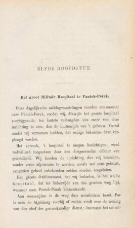 Elfde hoofdstuk. Het groot Militair Hospitaal te Panteh-Perak.