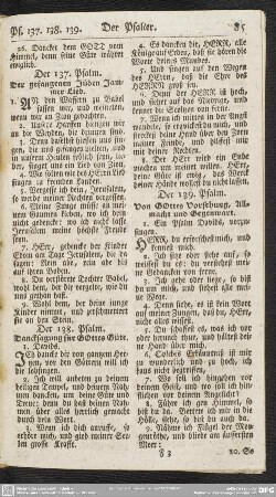 Der 138. Psalm. Dancksagung für GOttes Güte