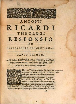Responsio ad obiectiones vincentianas