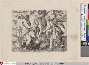 [Die Ankündigung der Geburt Samsons; The Angel before Manoah's wife]