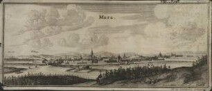 Ansicht von Metz, Frankreich, Kupferstich, 1656 : Metz / Ioh. Peeters Delin. - [Francofurti] : [Caspar Merian] , [um 1656]. - 1 Kunstbl. : Kupferst. ; 31 x 13 cm +++ Auch enth. in: M. Z. Topographiæ Galliae. oder Beschreibung und Contrafeitung deß Mächtigen Königreichs Franckreich. - Franckfurt//Frankfurt  : Caspar Merian, 1656