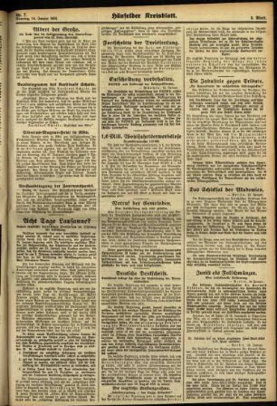 Zweite Ausgabe vom Dienstag, den 19. Januar 1932.