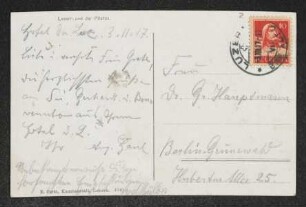 Brief von August Gaul und Unbekannt an Margarete Hauptmann
