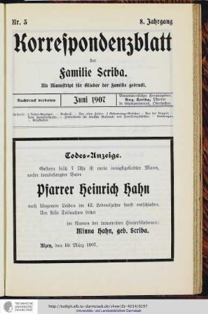 Nr.3 - Juni 1907