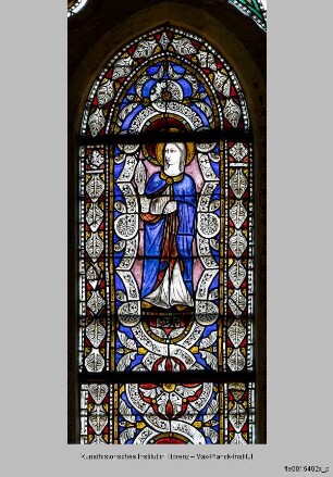 Fenster B-III, B-II und B-I der Katharinenkapelle : Fenster B-III : Heilige Maria Salome?