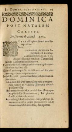 Dominica Post Natalem Christi.