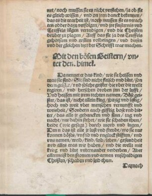 Mit den boesen Geistern / vnter dem himel.