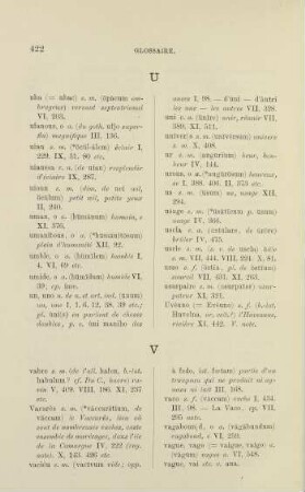 422-429, U-Z, Addenda