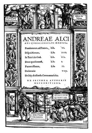 Andreae Alciati Ivrisconsvlti Mediol. Paradoxorum, ad Pratum, Lib. VI