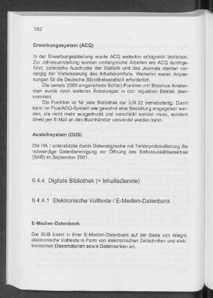 6.4.4 Digitale Bibliothek (=Inhaltsdienste)