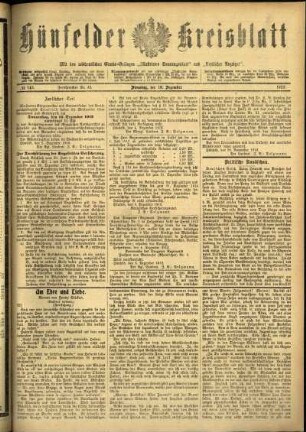 Ausgabe vom Dienstag, den 10. Dezember 1912.