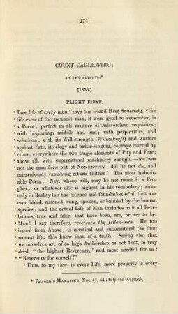 Count Cagliostro: In Two Flights