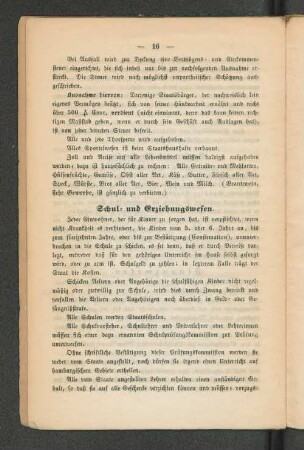 Schul- und Erziehungswesen.