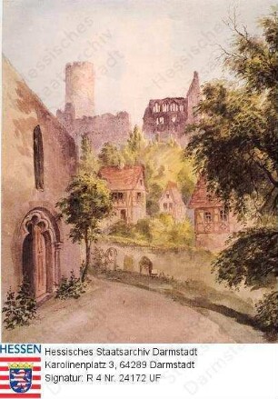 Münzenberg, Ansicht der Burg