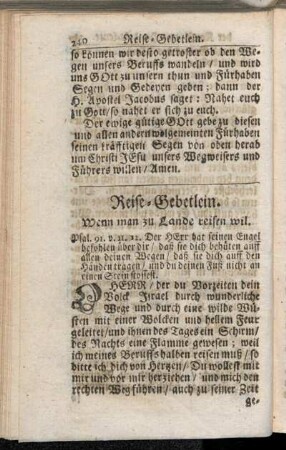 Reise-Gebetlein.