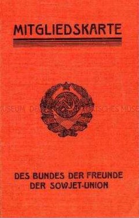 Mitgliedsausweis des Bundes der Freunde der Sowjetunion
