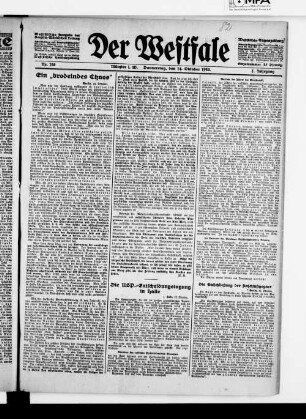Der Westfale. 1920-1920