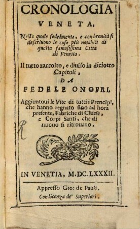 Cronologia veneta