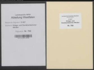 Amt Rahden - Vogtei Stemwederberg - Bauerschaft Wehdem: Unterlagen der Revisionskommission - Band 2