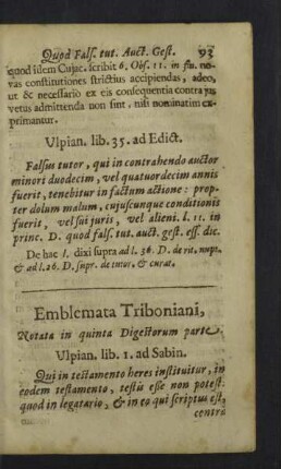 Notata in quinta digestorum parte.