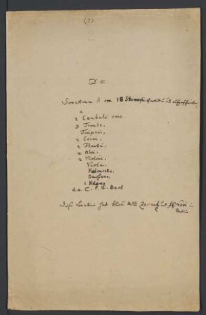 Sonatinen; cemb (2), orch; D-Dur; H 453; Wq 109