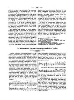 Die Entwicklung des deutschen musikalischen Liedes