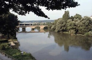 Lauffen: Alte Neckarbrücke und Wehr