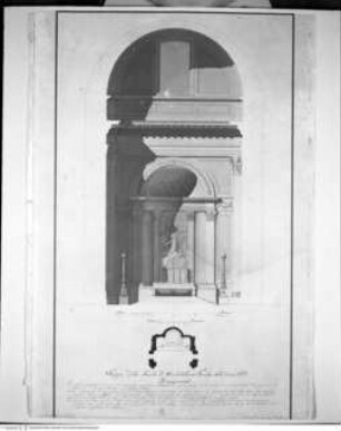 Altar für Sant'Andrea della Valle, Grundriss und Aufriss