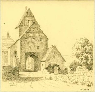 Krautheim Feldseitige Ansicht Stadttor