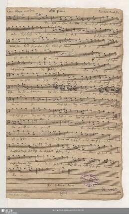Solo and coro: Alto primo