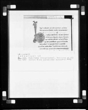 Evangelistar (Gero-Kodex) — Initialseite H(omo quidam erat dives), Folio 124verso