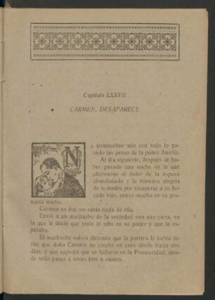 Capítulo LXXVII - Carmen, desaparece
