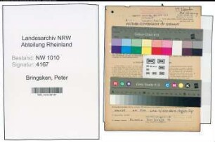 Entnazifizierung Peter Bringsken , geb. 10.01.1904 (Schlosser)