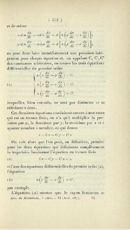 Théories de la réfraction astronomique et de l'aberration. [Fortsetzung]