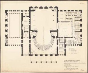 Schauspielhaus, Berlin Umbau: Grundriss 2. OG, 2. Rang 1:100