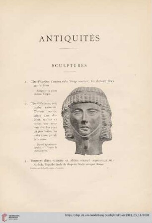 Antiquités (Nr. 1-