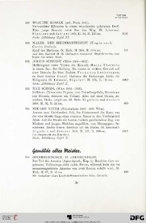 Gemälde alter Meister (Nr. 134-139)
