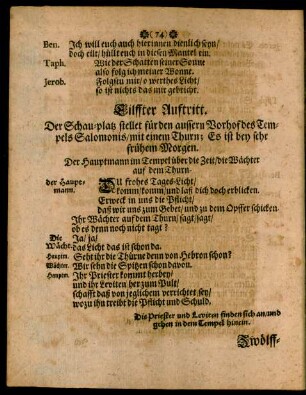 Eilffter Auftritt.