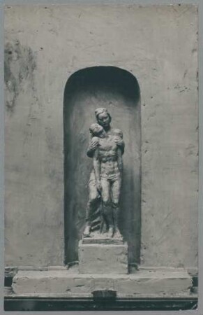 Modell Grabkapelle Thyssen mit Pietà II, 1925/26, Ton