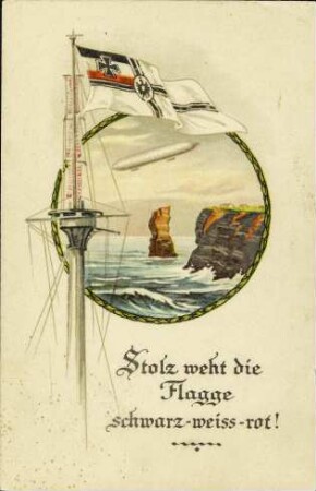 Stolz weht die Flagge schwarz-weiss-rot!