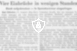 Vier Einbrüche in wenigen Stunden