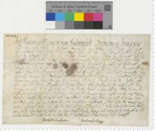 Lehnbrief für die von Laffert, ausgestellt von Bartold Wilhelm von Gadensted.
