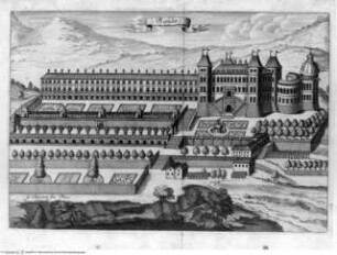 Regiae villae poetice descriptae; et regiae celsitudini Victoris Amedei II. ..., Falttafel vor Seite 89: Castello