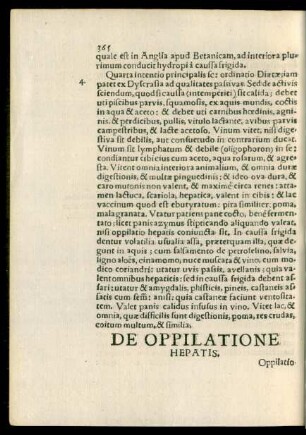 De Oppilatione Hepatis.