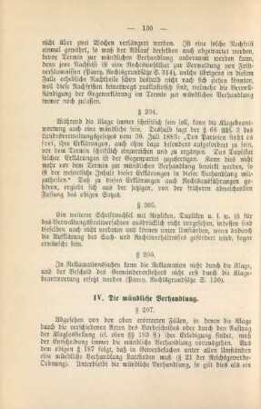 IV. Die mündliche Verhandlung